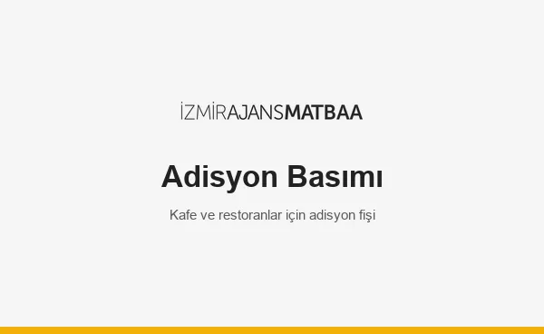 kafe için logolu adisyon fişi örneği